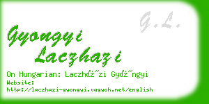 gyongyi laczhazi business card